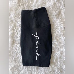 VS PINK Logo Cotton Bike Shorts